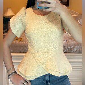 Anthropology Troubadour Peplum Top